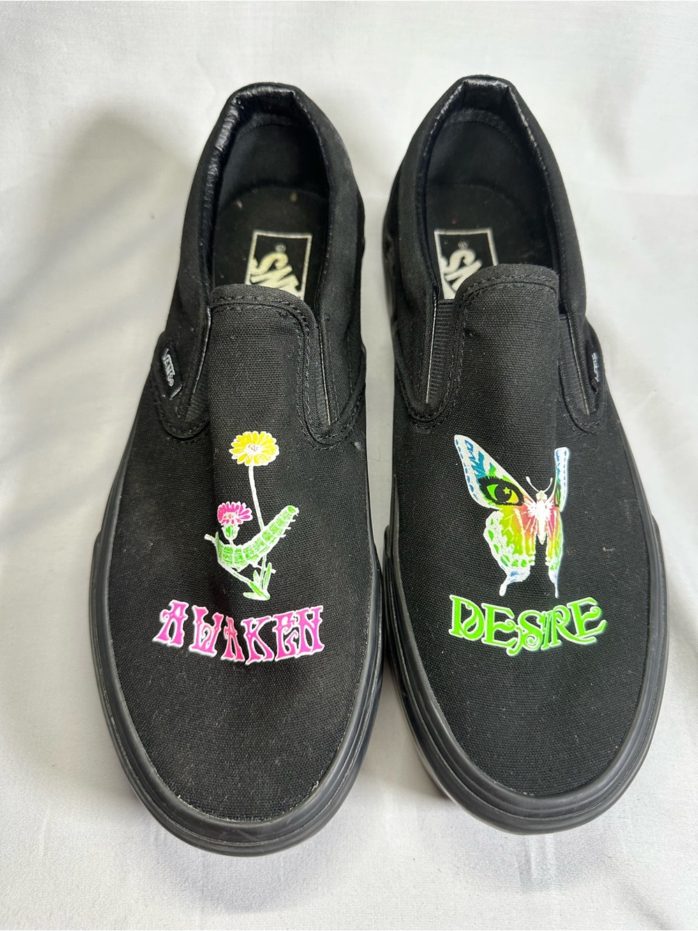 VANS Stackform Platform Shoes Awaken Desire Glow in the Dark size 9